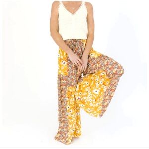 Floral Bohemian Wide Leg Pant